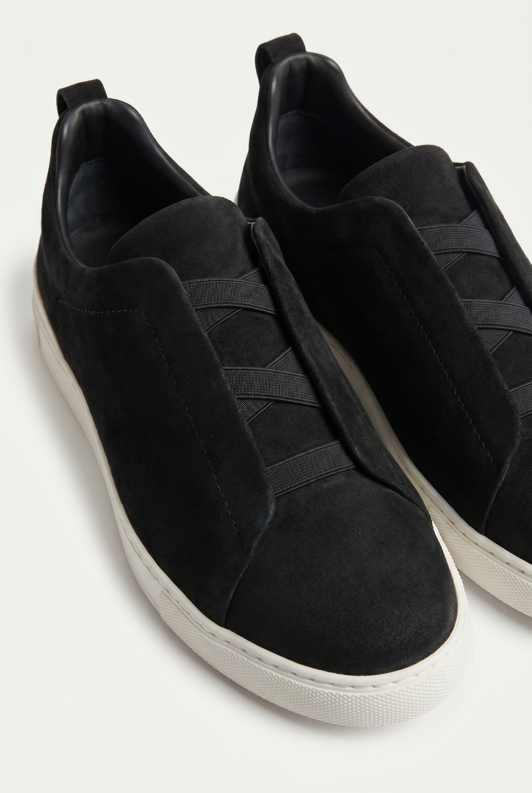 Monaco Suede Triple Stitch Sneaker Black